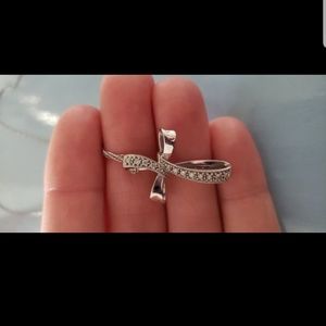 Diamond cross necklace